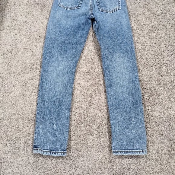 Re/Done Blue Straight Leg Jeans - Picture 9 of 14
